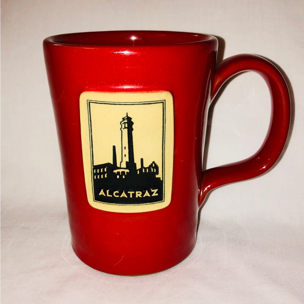Deneen Pottery Mug Alcatraz Prison Souvenir San Francisco California